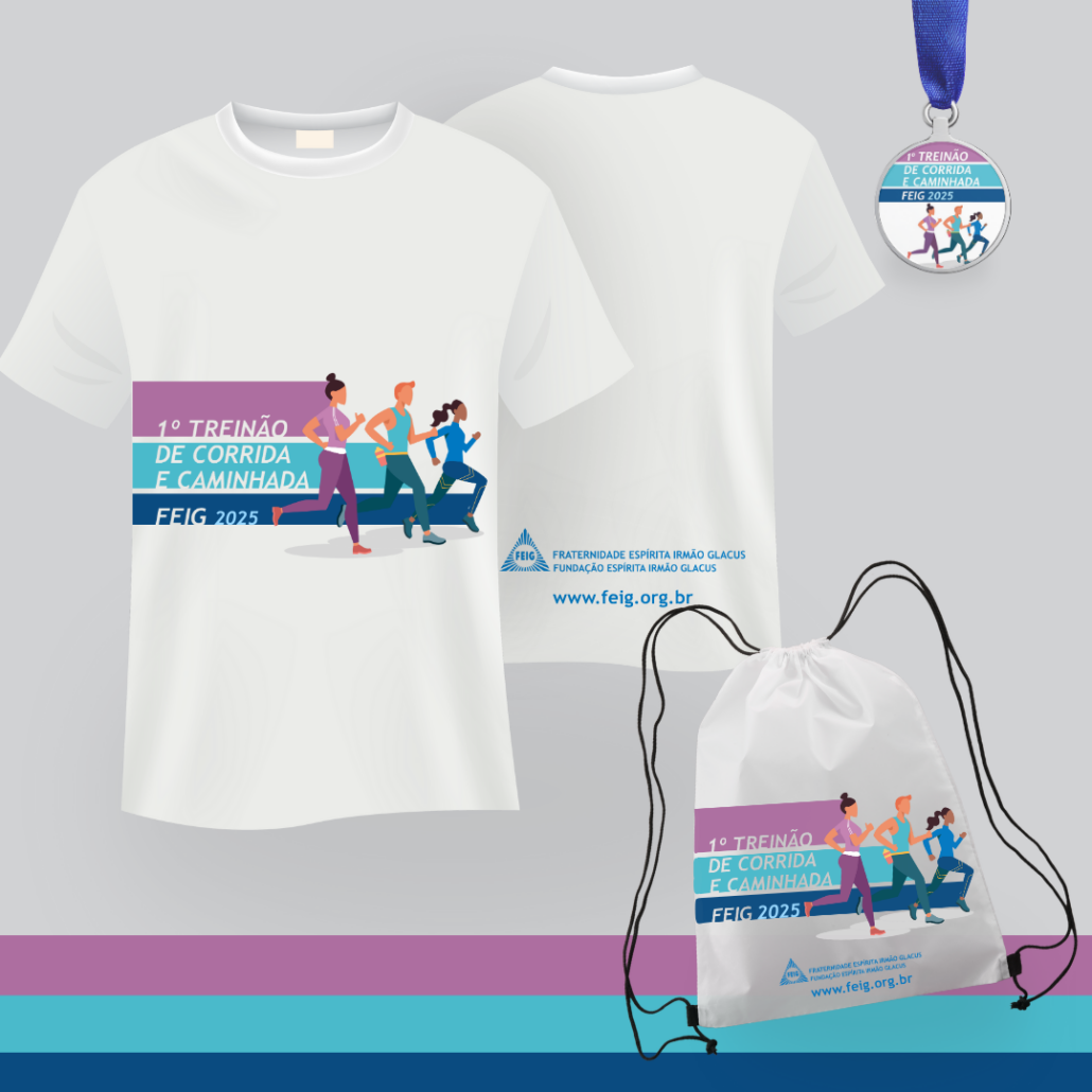 kit (1) Bolsinha + Camisa + Medalha